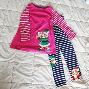 Mini Boden girl's tunic and pants set
